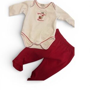 Kissy Kissy Baby's First Christmas Outfit